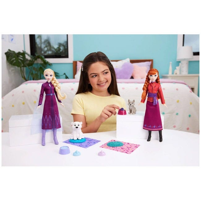 DISNEY FROZEN ELSA AND BEAR CUB FASHION DOLL