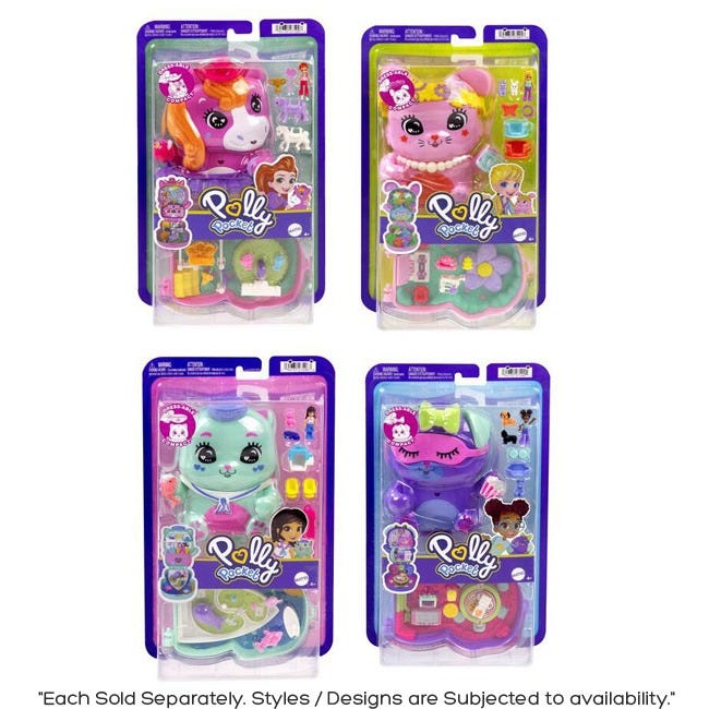 POLLY POCKET BIG POCKET ANIMAL WORLD ASSORTED