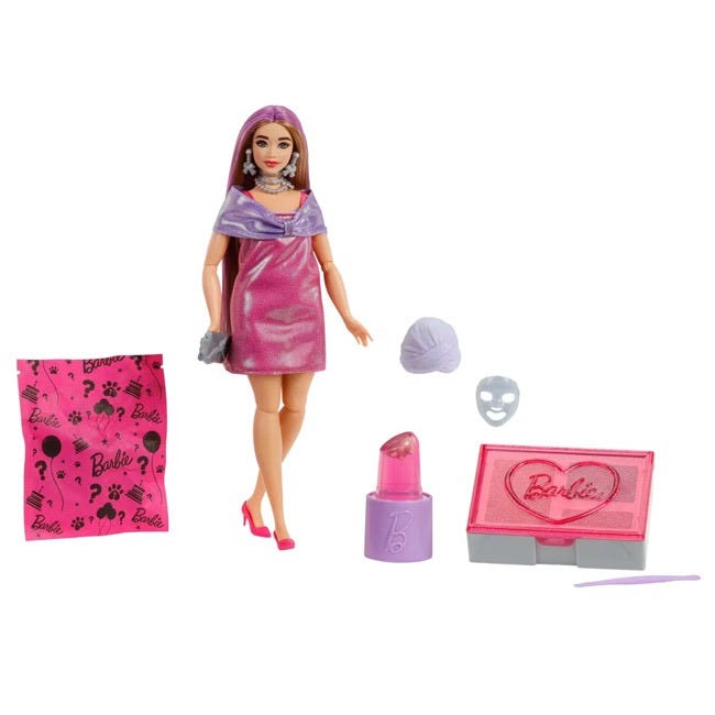 BARBIE PARTY UNBOXED DOLL AND ACCESSORIES - PINK