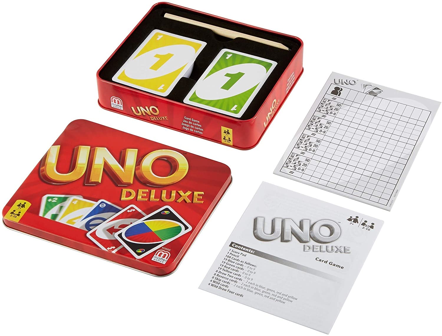 MATTEL UNO - DELUXE CARD GAME
