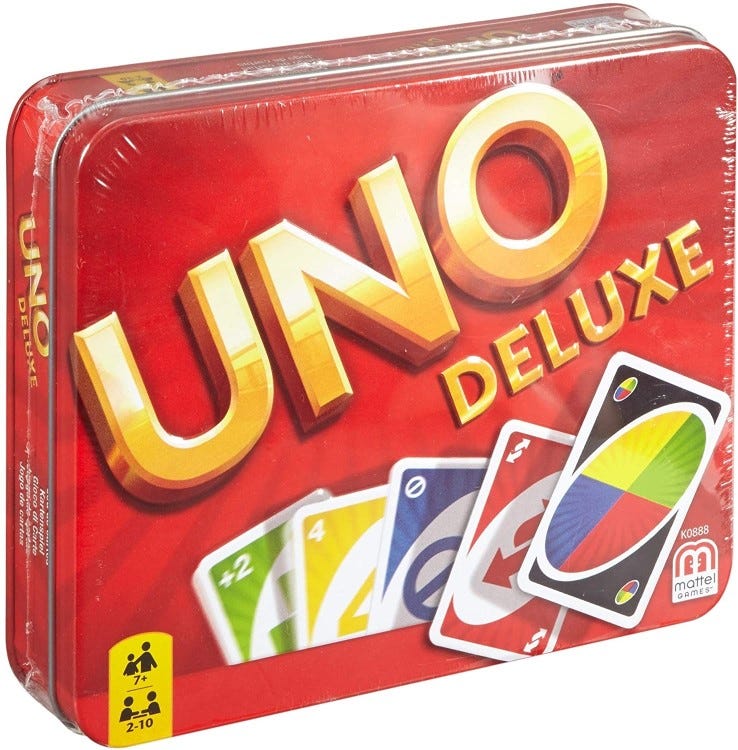 MATTEL UNO - DELUXE CARD GAME