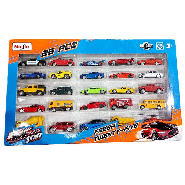 MAISTO FRESH METAL VEHICLE 25 PACK SET