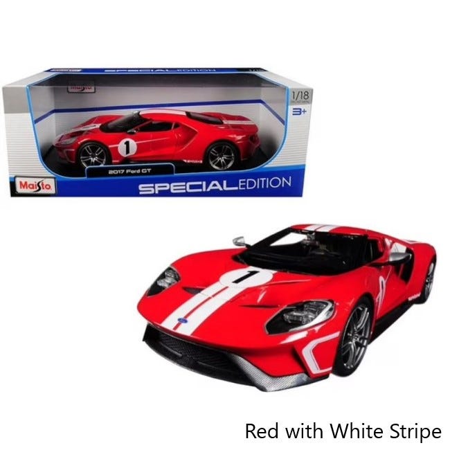 MAISTO 1:18 DIECAST CAR 2017 FORD GT