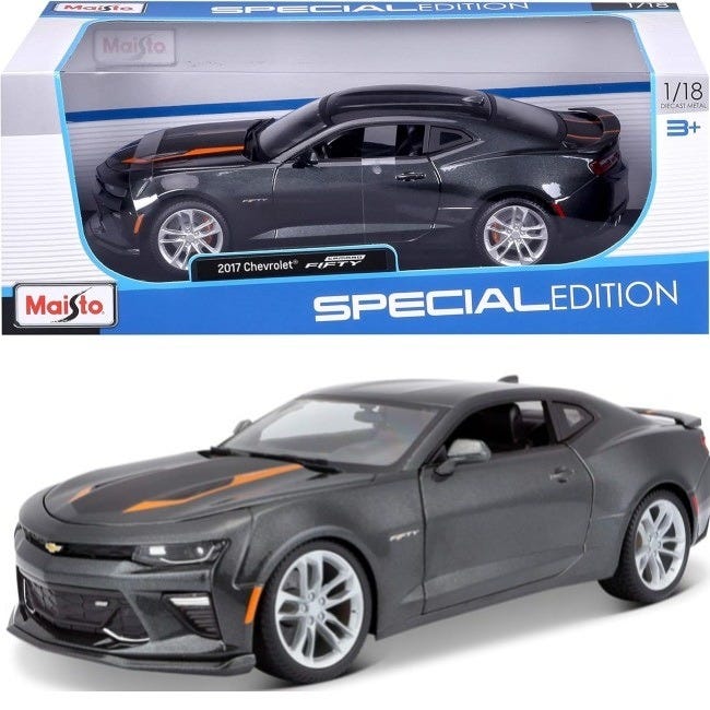 MAISTO 1:18 DIECAST CAR 2017 CHEVROLET CAMARO FIFTY