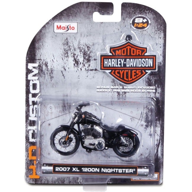 MAISTO 1:24 HD CUSTOM XL 1200N NIGHSTER MOTORCYCLE