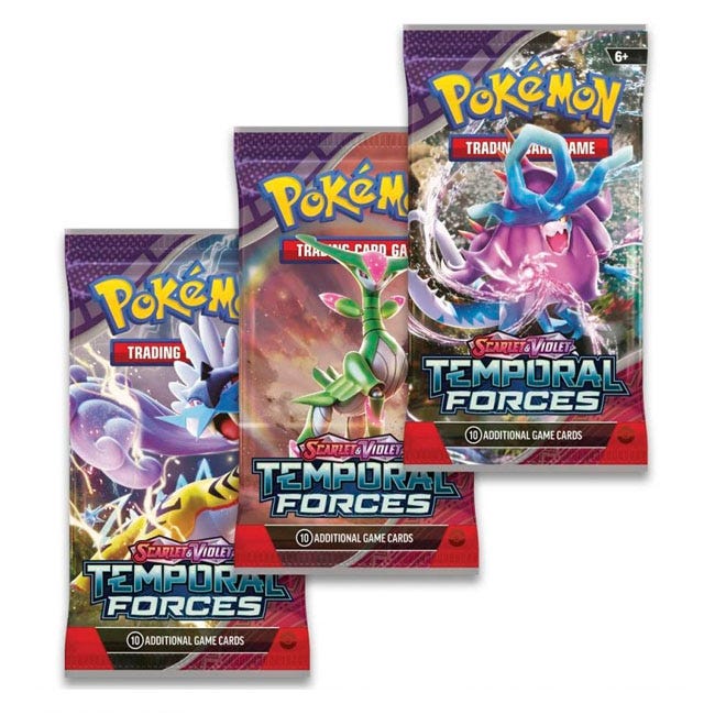POKEMON SCARLET AND VIOLET TEMPORAL FORCES 3-PACK BLISTER