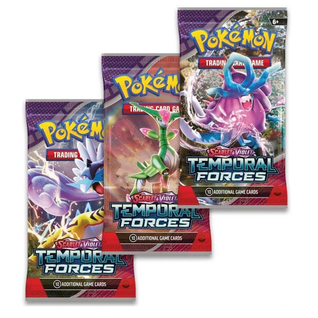 POKEMON SCARLET AND VIOLET TEMPORAL FORCES 3-PACK BLISTER