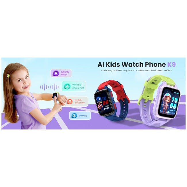 LAGENIO 4G KIDS WATCH SLIMMEST DESIGN 13MM BLUE