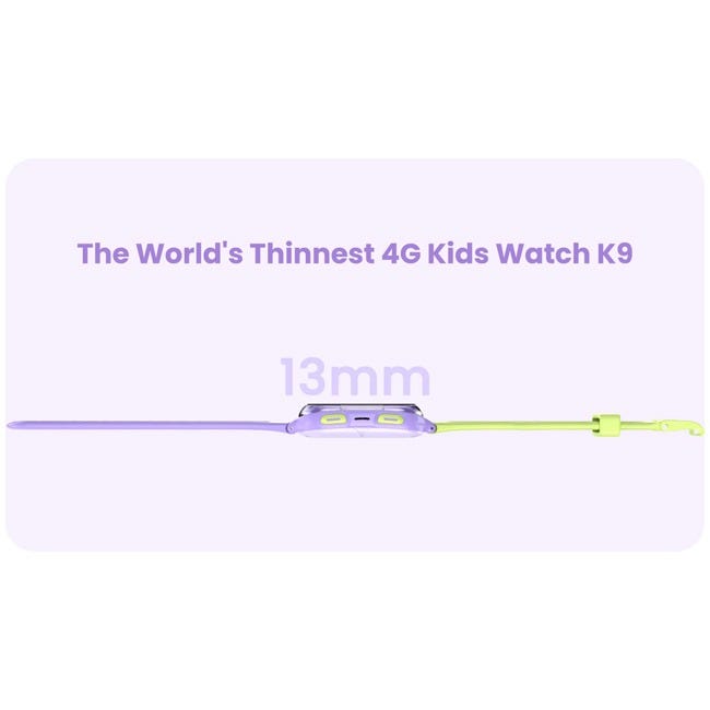 LAGENIO 4G KIDS WATCH SLIMMEST DESIGN 13MM PURPLE