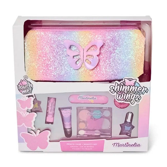 MARTINELIA SHIMMER WINGS PENCIL CASE AND BEAUTY SET