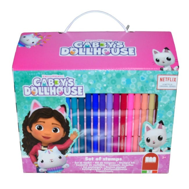 MULTIPRINT GABBY'S DOLLHOUSE COLORING HOUSE SET