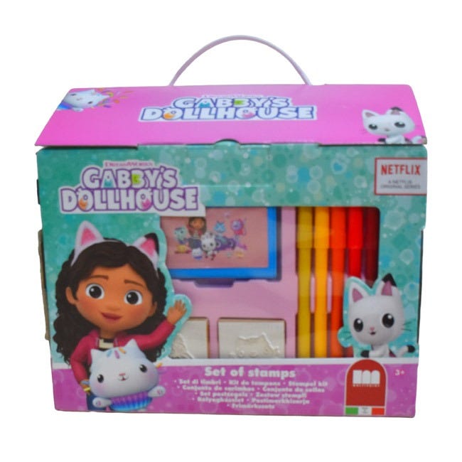 MULTIPRINT GABBY'S DOLLHOUSE COLORING HOUSE SET