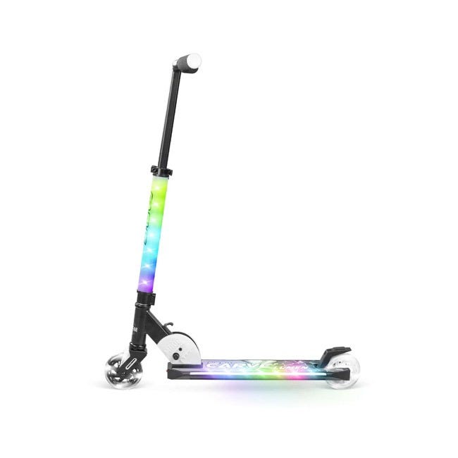 MADD GEAR CARVE LUMEN  SCOOTER - BLACK AND WHITE