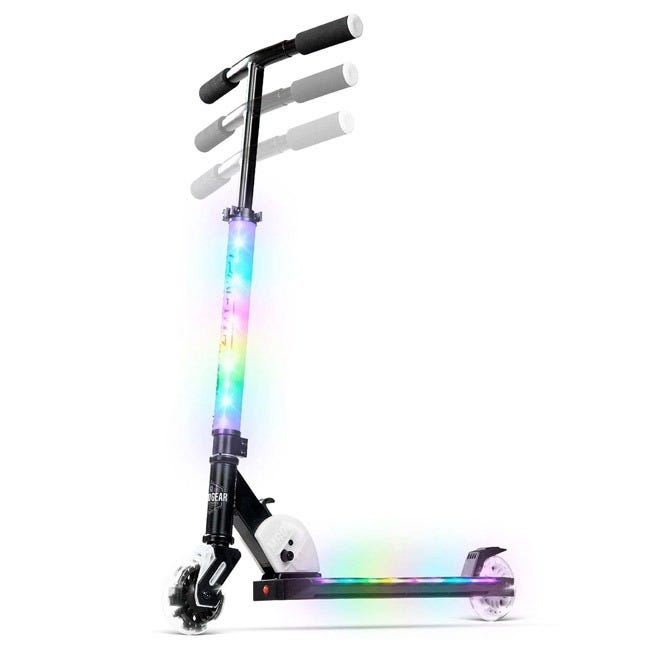 MADD GEAR CARVE LUMEN  SCOOTER - BLACK AND WHITE