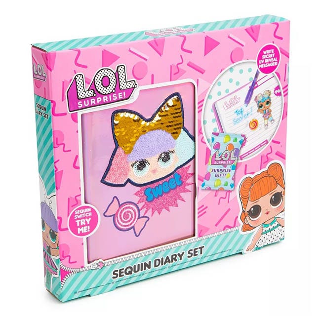 LOL SURPRISE SEQUIN DIARY SET