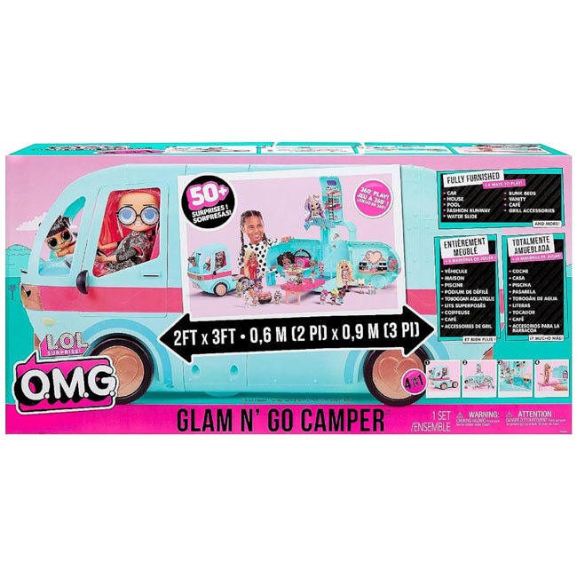 LOL SURPRISE OMG GLAM N GO CAMPER PLAYSET