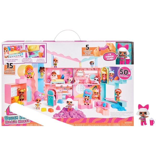 LOL SURPRISE SQUISH SAND MAGIC HOUSE WITH TOT
