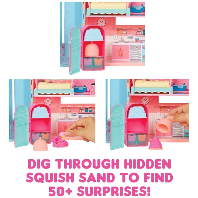 LOL SURPRISE SQUISH SAND MAGIC HOUSE WITH TOT