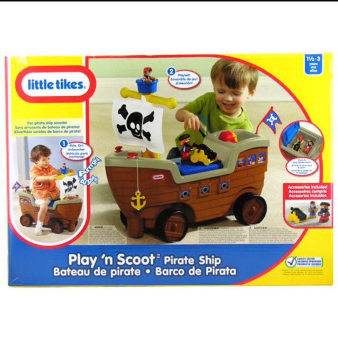 LITTLE TIKES PLAY 'N SCOOT PIRATE SHIP