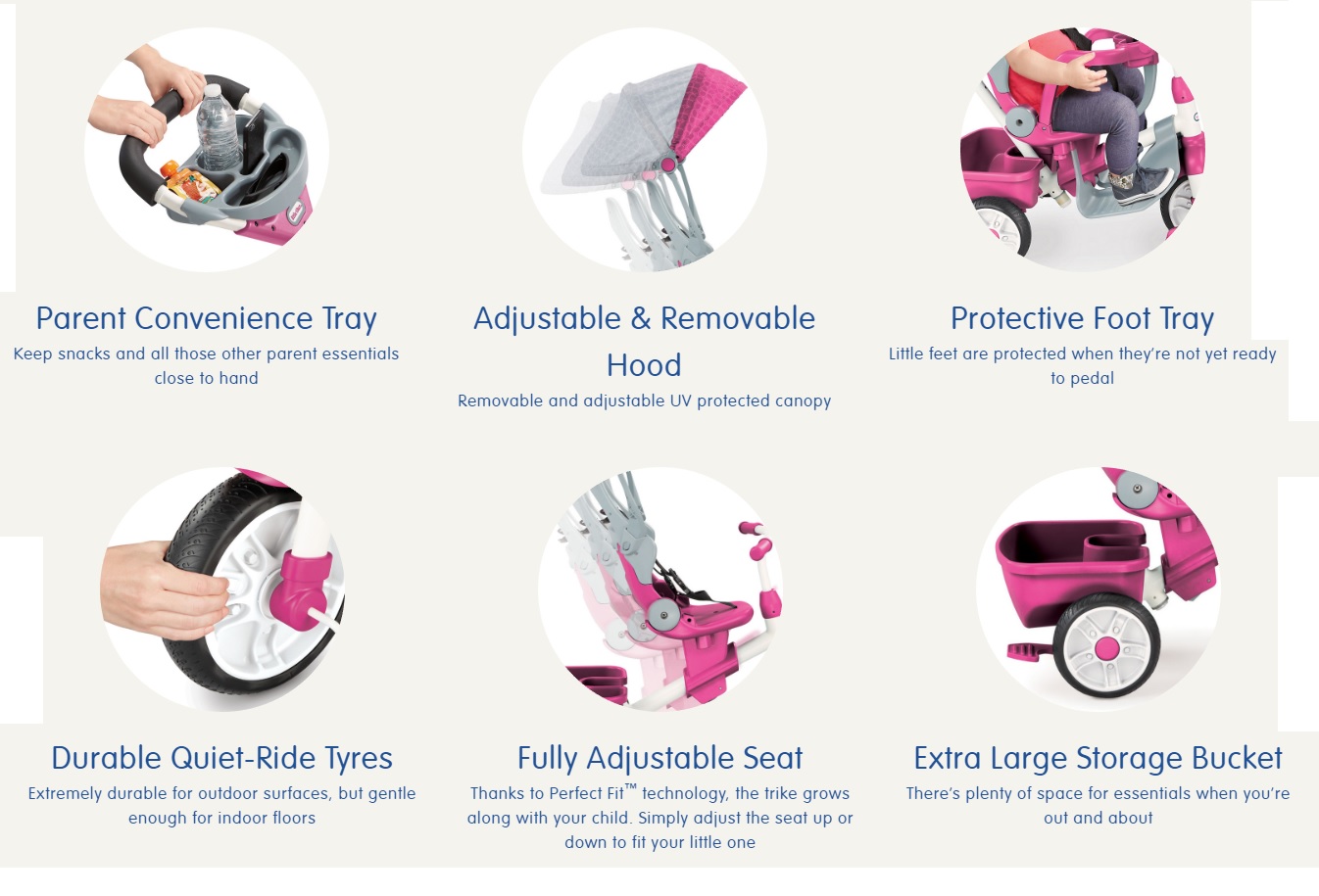 LITTLE TIKES PERFECT FIT 4-IN-1 TRIKE (PINK)