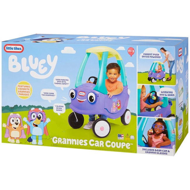 LITTLE TIKES BLUEY GRANNIES CAR COUPE