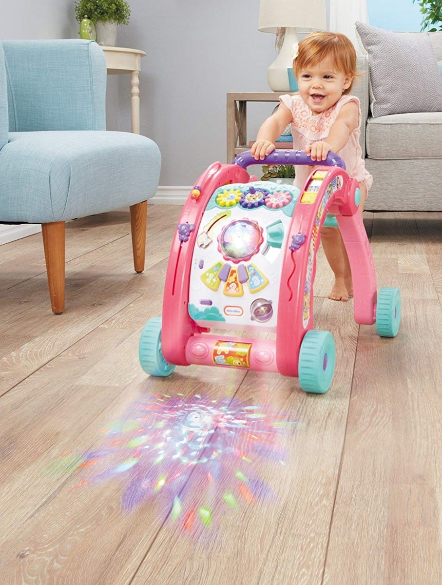 LITTLE TIKES LIGHT 'N GO 3-IN-1 ACTIVITY WALKER - PINK