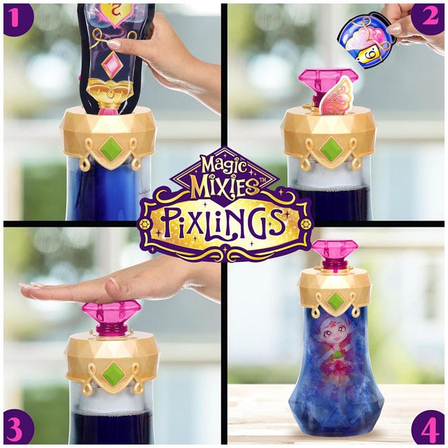 MAGIC MIXIES S1 WAVE 2 PIXLINGS DOLL SINGLE PACK - ROSE