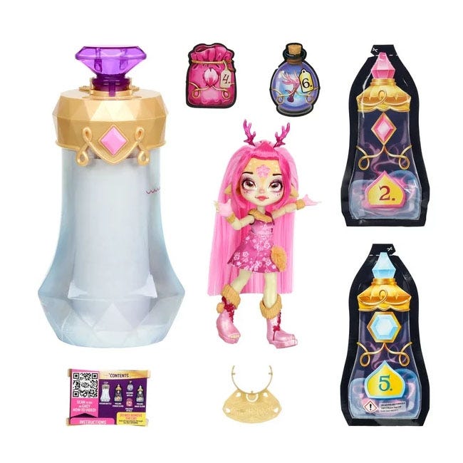 MAGIC MIXIES S1 PIXLINGS DOLL PINK - DEERLEE THE DEER