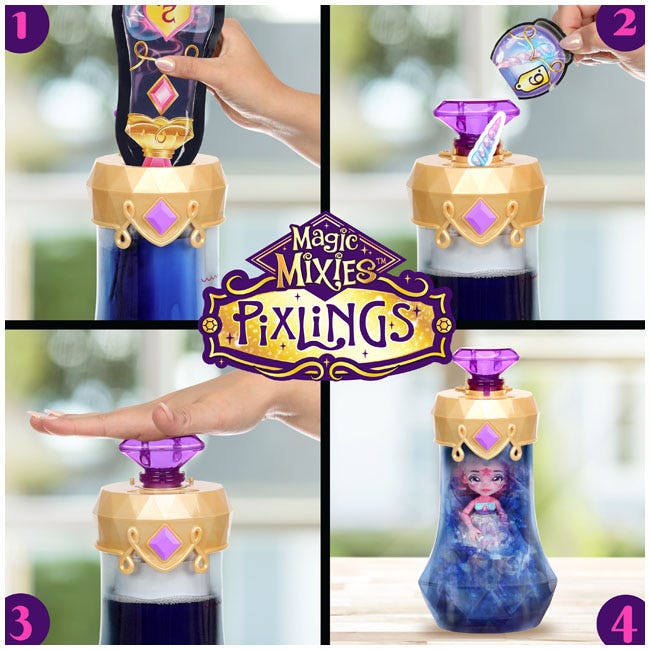 MAGIC MIXIES S1 PIXLINGS DOLL PINK - DEERLEE THE DEER