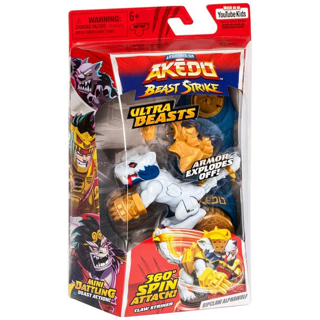 AKEDO LEGENDS ULTRA BEASTS RIPCLAW ALPHAWOLF