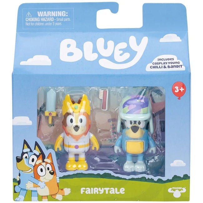 BLUEY S12 FIGURE 2PK FAIRYTALE
