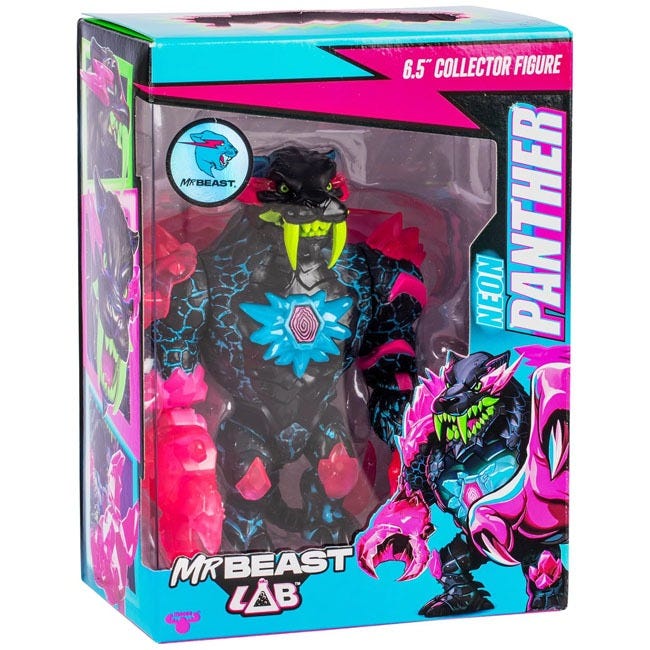 MRBEAST LAB S2 NEON PANTHER COLLECTOR FIGURE