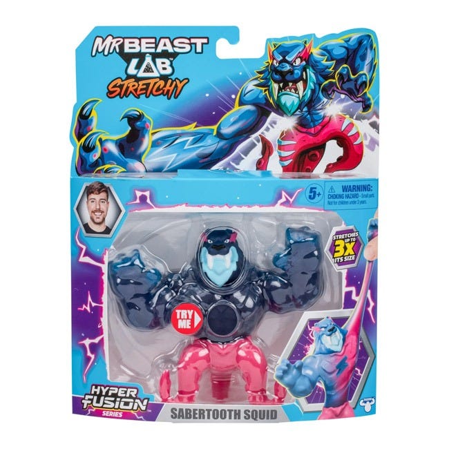MRBEAST LAB S3 W1 STRETCHY HERO SABERTOOTH SQUID