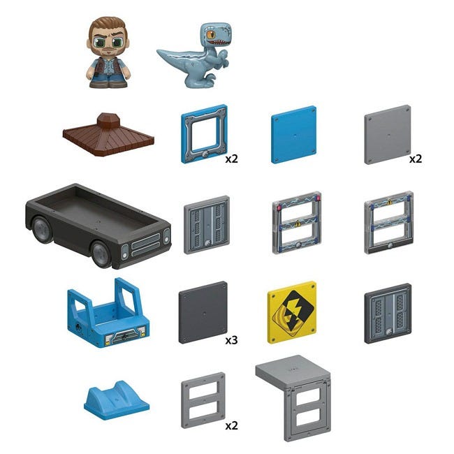 TILE TOWN JURASSIC WORLD DINO RESCUE TILE SET