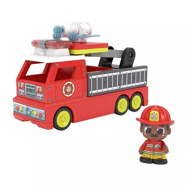 TILE TOWN FIRE TRUCK LIGHTS AND SOUNDS TILE SET