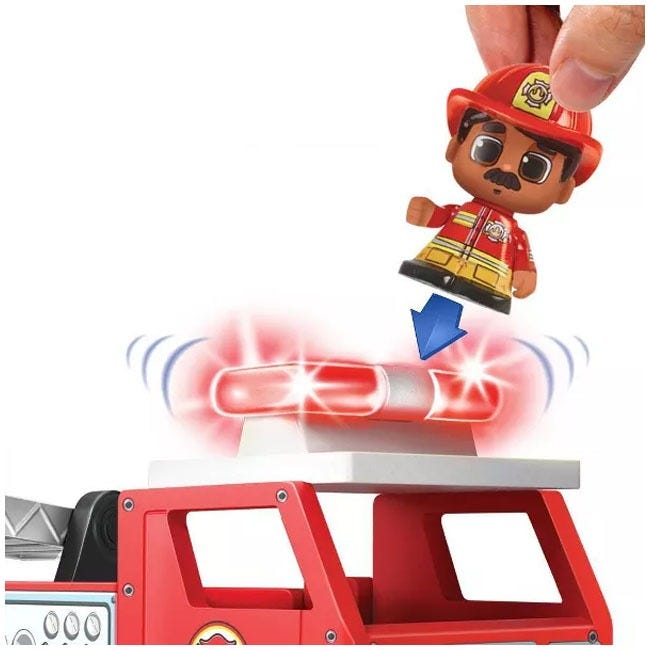 TILE TOWN FIRE TRUCK LIGHTS AND SOUNDS TILE SET