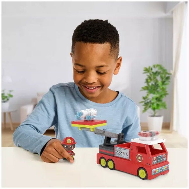 TILE TOWN FIRE TRUCK LIGHTS AND SOUNDS TILE SET