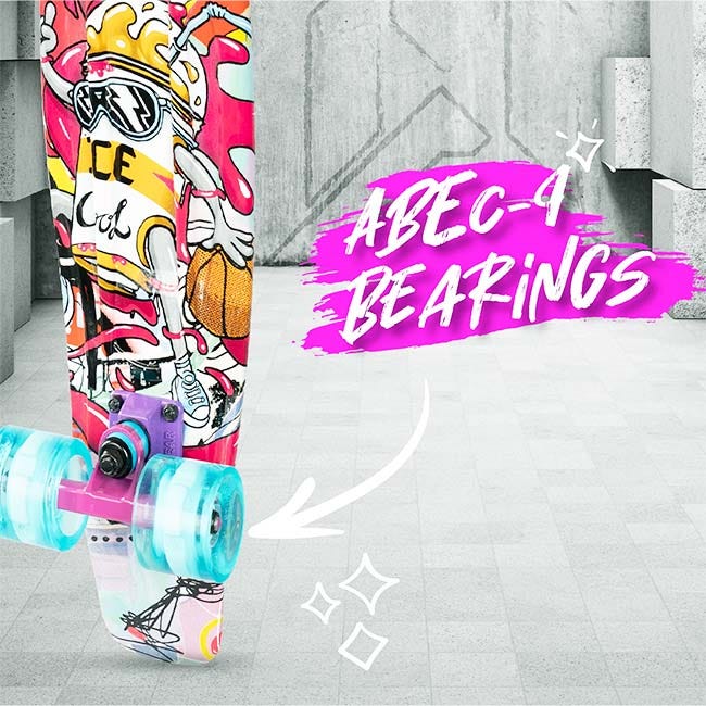 MADD GEAR 22-INCH BALLER RETRO WITH LIGHT UP WHEELS SKATEBOA