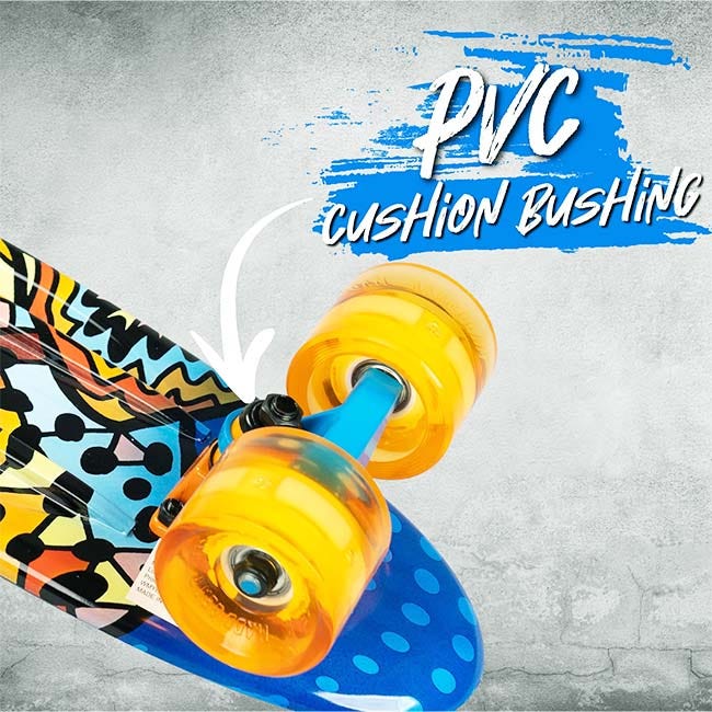 MADD GEAR 22-INCH SAHARA RETRO WITH LIGHT UP WHEELS SKATEBOA