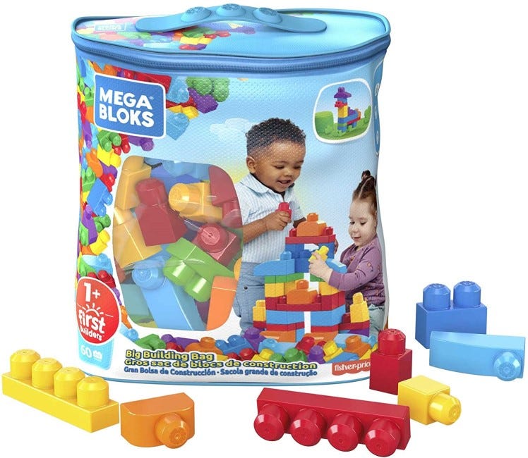 MEGA BLOKS CLASSIC BUILDING BAG BLUE