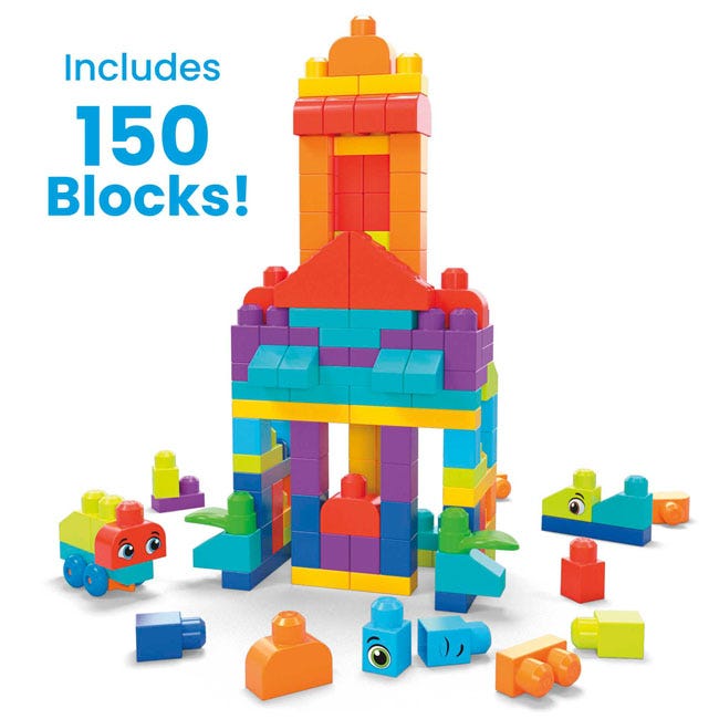 MEGA BLOKS BIGGER BUILDING BAG 150 PCS