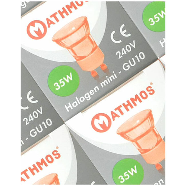 MATHMOS MINI GU10 35W NARROW BEAM LAMP UK PC