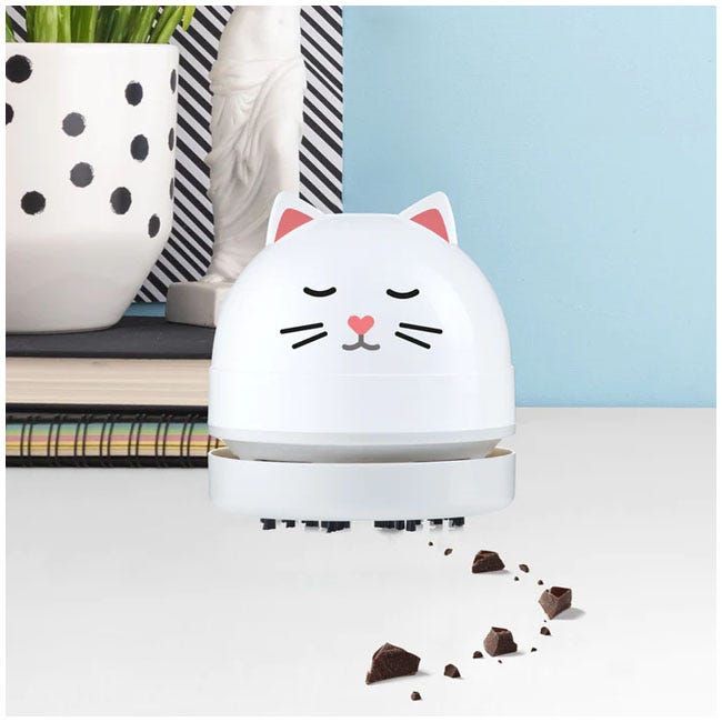 MUSTARD MINI DESK VACUUM RECHARGEABLE