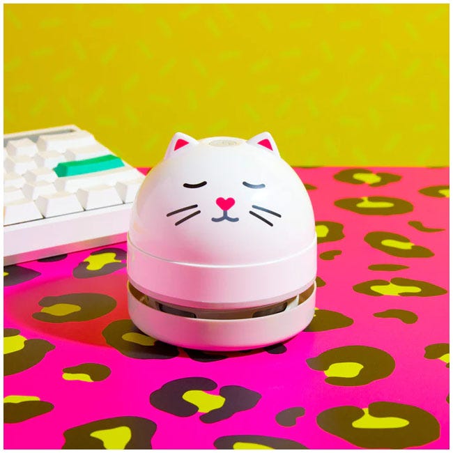 MUSTARD MINI DESK VACUUM RECHARGEABLE