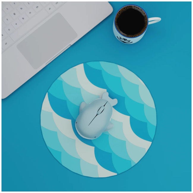 MUSTARD WIRELESS MOBY THE WHALE MOUSE