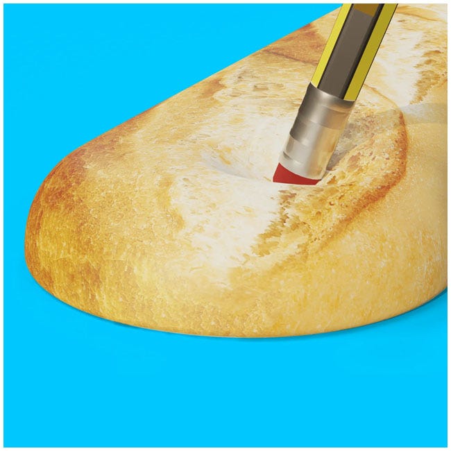 MUSTARD BAGUETTE SHAPED KEYBOARD REST
