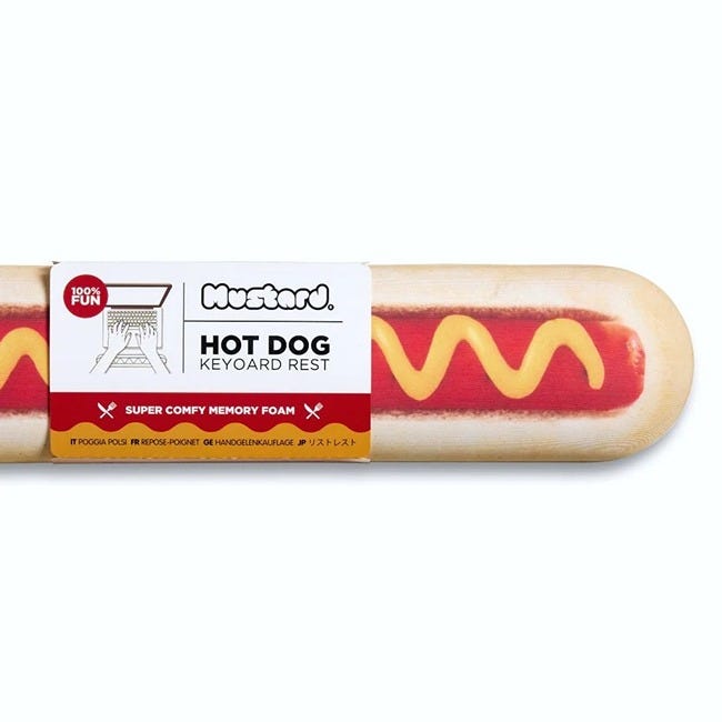 MUSTARD HOT DOG KEYBOARD REST