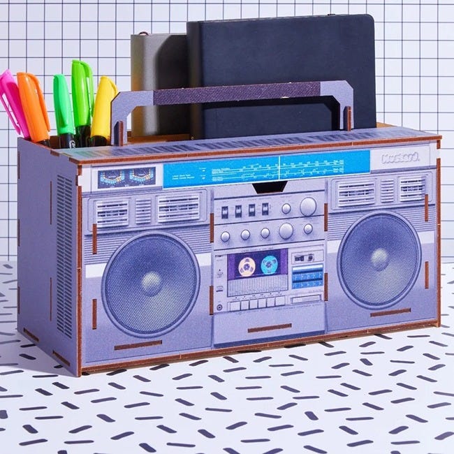 MUSTARD BOOM BOX ORGANISER