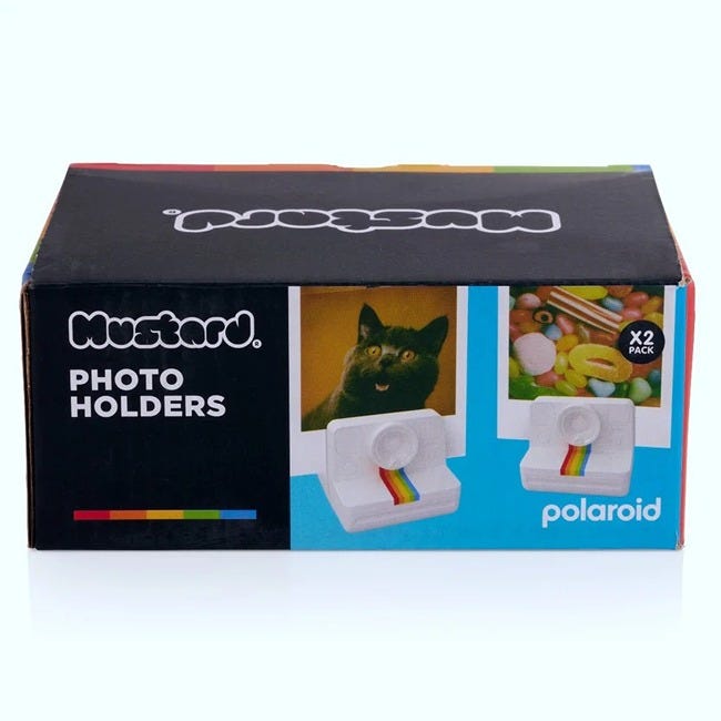 MUSTARD POLAROID PHOTO HOLDERS SET