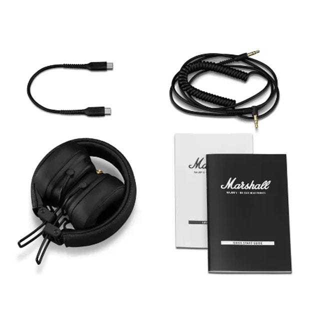 MARSHALL MAJOR V ON-EAR WIRELESS BT HEADPHONES BLACK 1006832